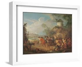 Marching Troops-Jean-Baptiste Joseph Pater-Framed Giclee Print