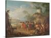 Marching Troops-Jean-Baptiste Joseph Pater-Stretched Canvas