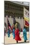 Marching with Flags at Gwanghwamun Gate, South Korea-Eleanor Scriven-Mounted Photographic Print