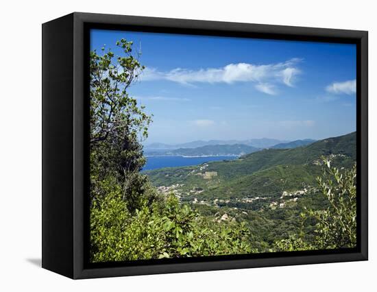 Marciana Marina and Procchio, Isola D'Elba, Elba, Tuscany, Italy-Nico Tondini-Framed Stretched Canvas