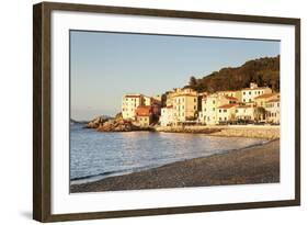 Marciana Marina at Sunset, Island of Elba, Livorno Province, Tuscany, Italy-Markus Lange-Framed Photographic Print