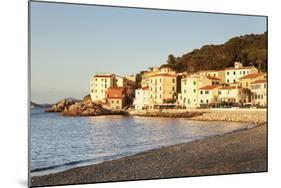 Marciana Marina at Sunset, Island of Elba, Livorno Province, Tuscany, Italy-Markus Lange-Mounted Photographic Print