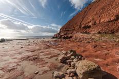 Rock Formation at Jurrassic Coast Beach in Dorset, UK, Long Exposure-Marcin Jucha-Photographic Print