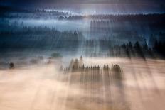 Sunrise in Val d'Orcia-Marcin Sobas-Photographic Print