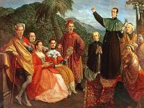 A Jesuit and His Family-Marco Benefial-Framed Stretched Canvas