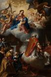 The Vision of St. Philip Neri, 1721-Marco Benefial-Framed Stretched Canvas