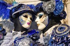 Masks at the Venice Carnival in St. Mark's Square, Venice, Veneto, Italy, Europe-Marco Brivio-Mounted Photographic Print