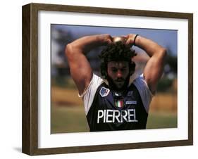 Marco Bucci Is Training Prior To the Los Angeles Olympic Games-null-Framed Photographic Print