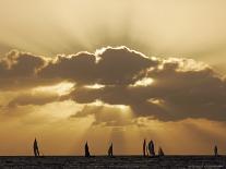 Sunset Sail, Honolulu, Hawaii-Marco Garcia-Laminated Photographic Print