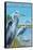 Marco Island - Blue Herons-Lantern Press-Framed Stretched Canvas