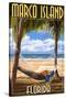 Marco Island, Florida - Hammock Scene-Lantern Press-Stretched Canvas