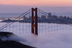 The Golden Gate Bridge in the Fog, California, San Francisco-Marco Isler-Photographic Print