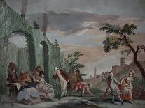 An Italian Comedy in Verona, 1772-Marco Marcola-Giclee Print