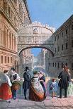 The Bridge of Sighs, Venice, Engraved by Brizeghel-Marco Moro-Giclee Print