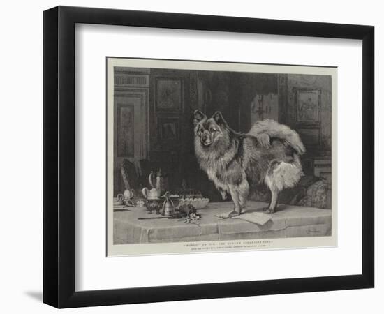 Marco on Hm the Queen's Breakfast-Table-Charles Burton Barber-Framed Giclee Print