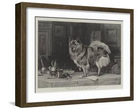 Marco on Hm the Queen's Breakfast-Table-Charles Burton Barber-Framed Giclee Print