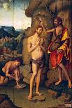 St. Sebastian (Oil on Panel)-Marco Palmezzano-Giclee Print