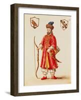 Marco Polo (1254-1324) Dressed in Tartar Costume-Jan van Grevenbroeck-Framed Giclee Print