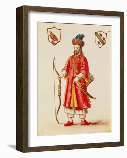 Marco Polo (1254-1324) Dressed in Tartar Costume-Jan van Grevenbroeck-Framed Giclee Print