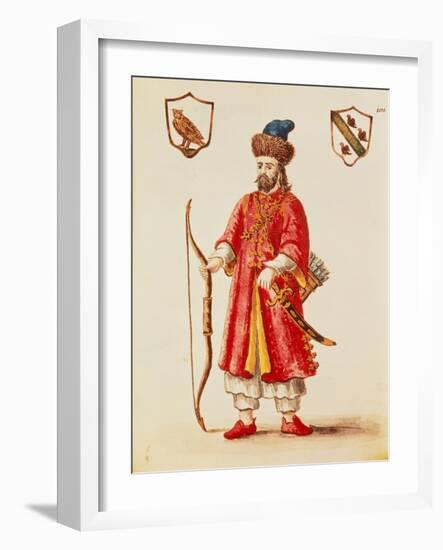 Marco Polo (1254-1324) Dressed in Tartar Costume-Jan van Grevenbroeck-Framed Giclee Print