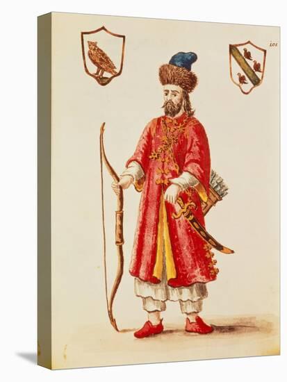Marco Polo (1254-1324) Dressed in Tartar Costume-Jan van Grevenbroeck-Stretched Canvas