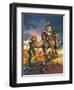 Marco Polo Crosses the Persian Deserts, from 'The Travels of Marco Polo', 1964-Ron Embleton-Framed Giclee Print