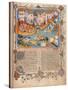 Marco Polo departs from Venice for China, from Travels of Marco Polo. Ca. 1333-40-null-Stretched Canvas