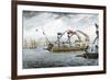 Marco Polo Leading the Venetian Ships at Korcula in the Adriatic Sea-null-Framed Giclee Print