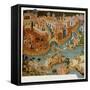 Marco Polo Leaves Venice Almost Certainly on His Second Trip in 1271-null-Framed Stretched Canvas