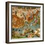 Marco Polo Leaving Venice on His Journey to China, 1338-null-Framed Giclee Print