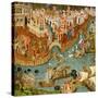 Marco Polo Leaving Venice on His Journey to China, 1338-null-Stretched Canvas
