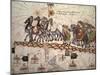 Marco Polo Road to Cathay, Catalan Atlas, Caravan of Travelers-Abraham Cresques-Mounted Art Print