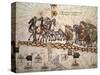 Marco Polo Road to Cathay, Catalan Atlas, Caravan of Travelers-Abraham Cresques-Stretched Canvas