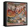 Marco Polo Sailing from Venice in 1271-null-Framed Stretched Canvas