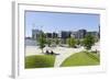 Marco Polo Terraces, Grasbrookhafen, Hafencity, Hanseatic City of Hamburg, Hamburg, Germany-Axel Schmies-Framed Photographic Print