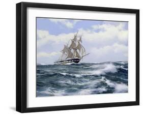 Marco Polo'- "The Fastest Ship in the World", 2003-James Brereton-Framed Giclee Print