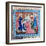 Marco Polo, Venetian Traveller and Merchant Meeting Kublai Khan, 13th Century-null-Framed Giclee Print