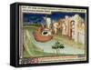 Marco Polo with Elephants and Camels Arriving at Hormuz on the Gulf of Persia from India-null-Framed Stretched Canvas