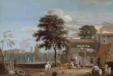 View of the Mall in St James's Park, 1709-10-Marco Ricci-Framed Giclee Print