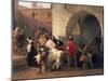 Marco Visconti Found Bice's Leap in Basement of Castle of Rosate-Francesco Hayez-Mounted Giclee Print