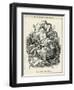 Marconi Strangles Ocean Cable and Land Telegraph Snakes-Linley Sambourne-Framed Art Print