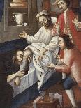 Religious Men Treating Patient at St Andrew Hospital in Cuzco-Marcos Zapata-Framed Giclee Print