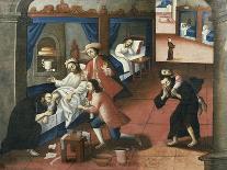 Religious Men Treating a Patient at St. Andrew Hospital, Cuzco-Marcos Zapata-Laminated Giclee Print