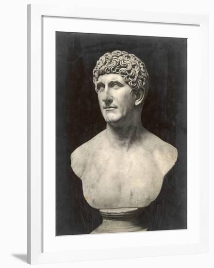 Marcus Antonius (Mark Anthony) Roman Statesman and Triumvir: Portrait Bust-null-Framed Photographic Print