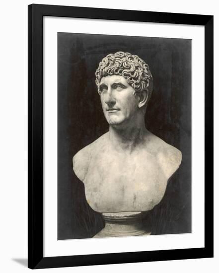 Marcus Antonius (Mark Anthony) Roman Statesman and Triumvir: Portrait Bust-null-Framed Photographic Print