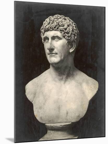 Marcus Antonius (Mark Anthony) Roman Statesman and Triumvir: Portrait Bust-null-Mounted Photographic Print