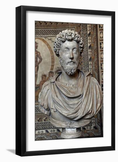 Marcus Aurelius (121-180). Roman Emperor. Bust-null-Framed Giclee Print