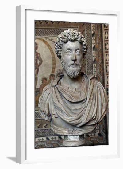 Marcus Aurelius (121-180). Roman Emperor. Bust-null-Framed Giclee Print