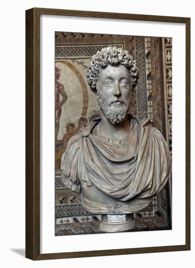 Marcus Aurelius (121-180). Roman Emperor. Bust-null-Framed Giclee Print