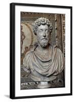 Marcus Aurelius (121-180). Roman Emperor. Bust-null-Framed Giclee Print